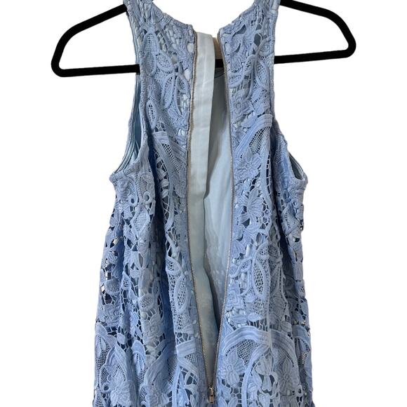 Lovers & Friends Caspian Shift Lace Mini Crystal Blue Dress Size S - Picture 8 of 14